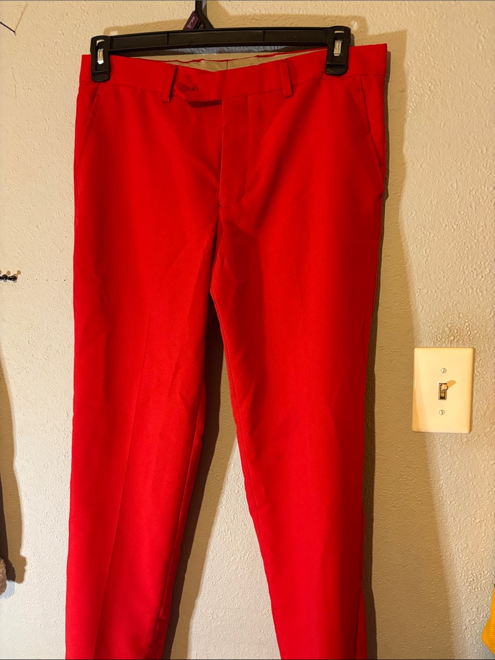 OppoSuits Bright Red Men's Dress Pants